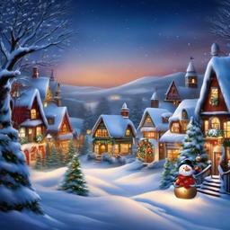 Christmas Background Wallpaper - winter backdrop for christmas village  