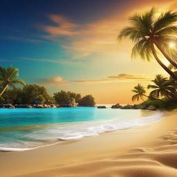 Beach Background Wallpaper - christmas beach background  