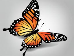 butterfly clipart transparent background - showcasing graceful flight. 