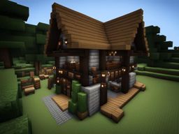 medieval tavern with hearty food and warm hearths - minecraft house ideas minecraft block style