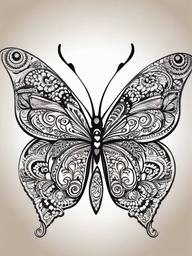mehndi butterfly tattoo designs  
