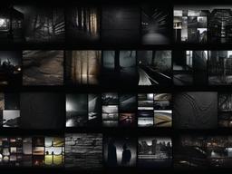 Dark Collage Wallpaper  ,desktop background wallpaper