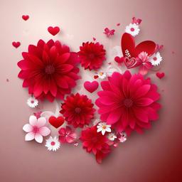 Valentine Background Wallpaper - valentine flower background  