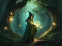 elven archmage of the moonlit grove - create an artwork that depicts an elven archmage in a moonlit grove, wielding powerful arcane spells. 