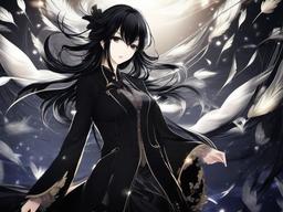 Black Wallpaper Anime  ,desktop background wallpaper