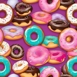 donut clipart - a delectable donut, frosted with sweet indulgence, a treat for the eyes 