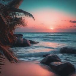 Beach background - beach aesthetic background  