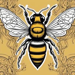 bee tattoo simple  vector tattoo design