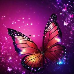 Butterfly Background Wallpaper - beautiful glitter butterfly wallpaper  