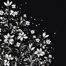 Flower Background Wallpaper - black flower background  