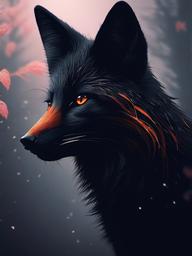 Dark Fox Wallpaper  ,mobile iphone background wallpaper