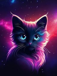 cute galaxy cat wallpaper  ,mobile iphone background wallpaper