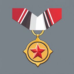 Medal Icon - Medal icon for honor and recognition,  color vector clipart, minimal style