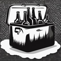 Beer clipart - beer in a cooler  vector clipart