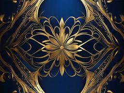 Blue Gold Background - Deep blue background with gold tones for a majestic feel.  background wallpaper