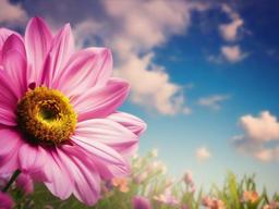 Flower And Sky Background  ,desktop background wallpaper