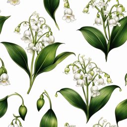 Lily of the valley tattoo, Tattoos featuring the dainty lily of the valley flower. colors, tattoo patterns, clean white background
