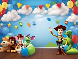 Birthday Background Wallpaper - toy story cloud backdrop  