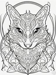 Chupacabra Coloring Pages - Mysterious Blood-Sucking Creature  minimal black outline printable sheet, coloring page