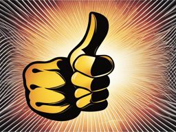 thumbs up clipart - a thumbs-up gesture, expressing approval and positivity 