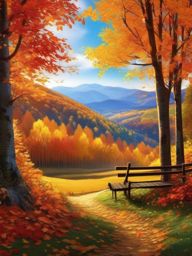 Fall Foliage Wallpaper Beauty of Autumn Leaves and Scenic Landscapes wallpaper splash art, vibrant colors, intricate patterns