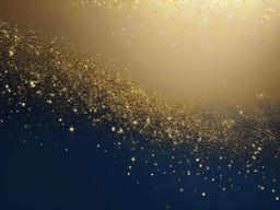 Navy And Gold Glitter Background  