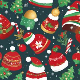 Christmas Hat PNG clipart - holiday-themed beanie  