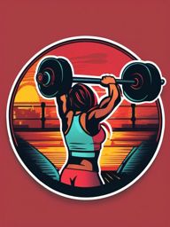 Fitness Motivation sticker- Workout Power Boost, , color sticker vector art