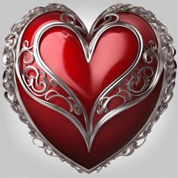 love clipart - two hearts locked in a passionate embrace, a visual symphony of affection 