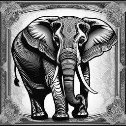 elephant clipart - displaying majestic presence. 