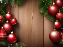 Wood Christmas Background  