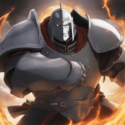 alphonse elric uses alchemy to protect his brother and allies in the heat of battle. 