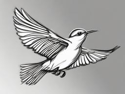 sketch of a bird flying  minimal rough sketch scribbles,doodles,black and white