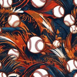 Baseball Background - Intense Baseball Game Action, Sports Excitement  intricate patterns, splash art, wallpaper art