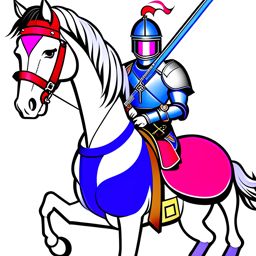 knight clipart - sir galahad, a noble and valiant knight. 