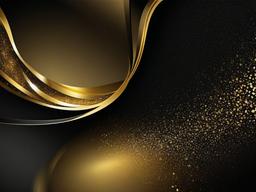 Gold And Black Sparkle Background  