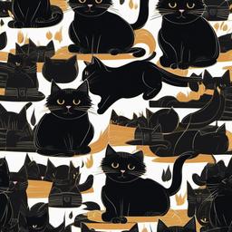 Cat Background Wallpaper - black kitty wallpaper  