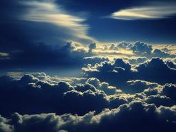 Dark Blue Clouds Wallpaper  ,desktop background wallpaper