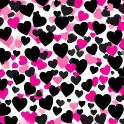 Heart Background Wallpaper - black and pink heart background  