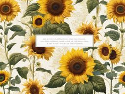 Bible Verse Wallpaper - Inspiring Bible Verse on a Sunflower Field  wallpaper style, intricate details, patterns, splash art, light colors