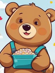 cute cartoon bear wallpaper  ,mobile iphone background wallpaper