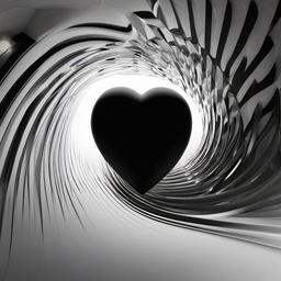 Heart Background Wallpaper - black heart tunnel wallpaper  
