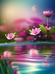 Flower Background Wallpaper - flower and water wallpaper  