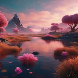 Surreal Landscape - A surreal landscape with dreamlike elements and surrealism  8k, hyper realistic, cinematic