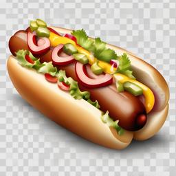 Hot Dog clipart - hot dog with relish  clipart