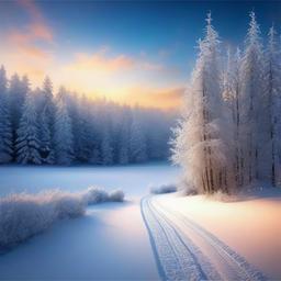 Winter background wallpaper - snowy background scene  