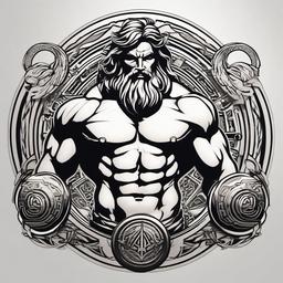 Atlas Tattoo Designs-Bold and dynamic tattoo designs featuring Atlas, a Titan from Greek mythology who carried the world on his shoulders.  simple color vector tattoo