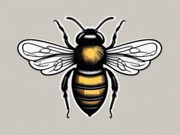 tiny bumble bee tattoo  vector tattoo design