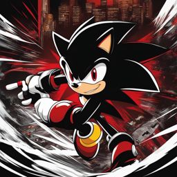 shadow the hedgehog speeds through challenging environments. 