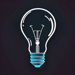 Lightbulb Clipart - A glowing lightbulb, a symbol of creativity.  color clipart, minimalist, vector art, 